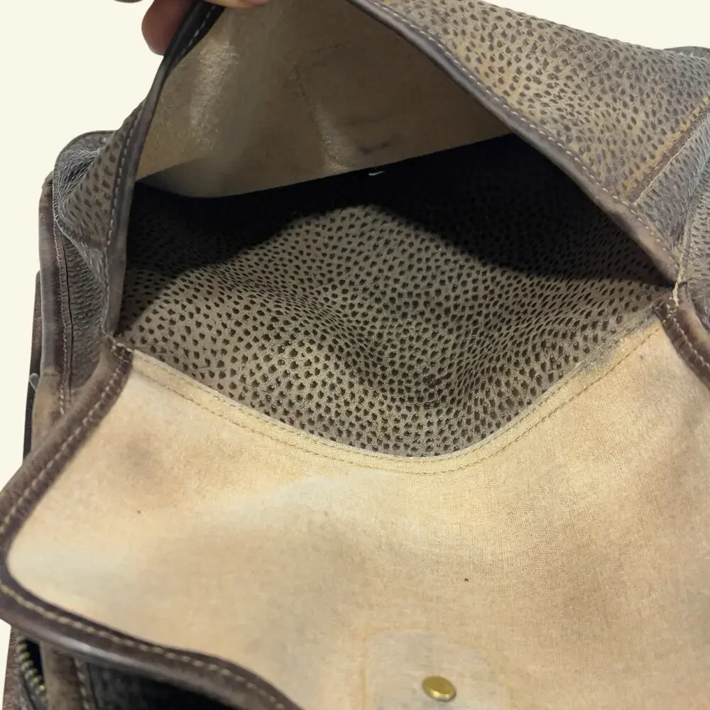 Vintage Ghurka Rucksack No 33 Brown Tumbled Leather Backpack Marley Hodgson USA